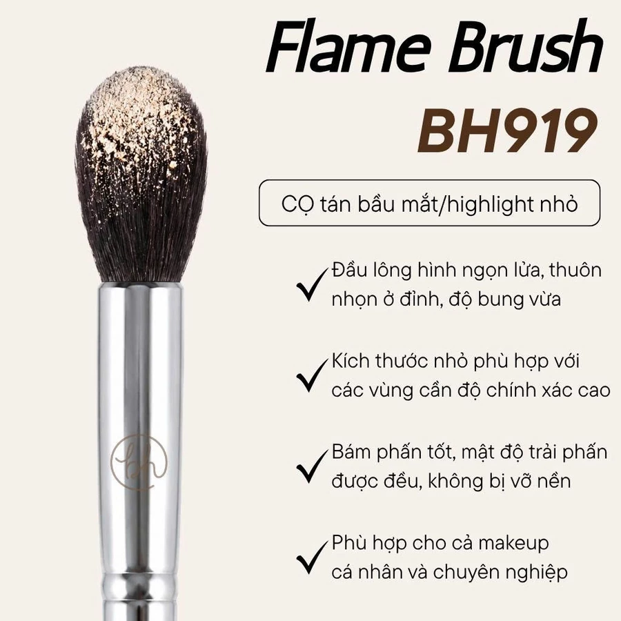 Cọ Tán Mắt Đầu Ngọn Lửa BH Cosmetics Flame Brush BH919